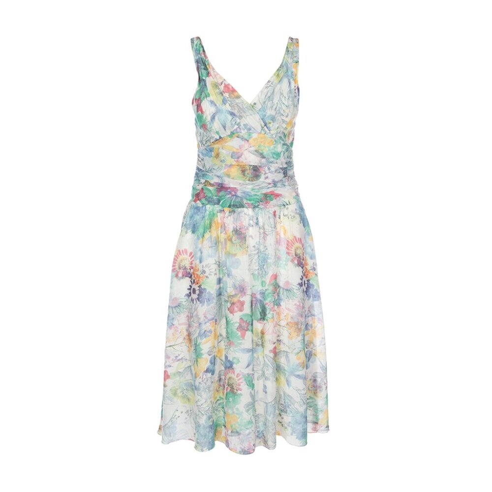 Hugo Boss Orange - Floral Cotton/Silk Blend Dress Size 4